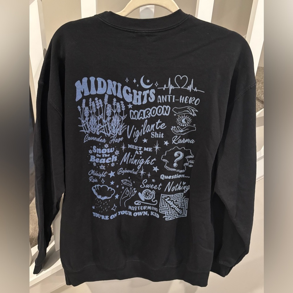 Taylor Swifr “Midnights” Graphic Crewneck Sweatshirt - Picture 2 of 4